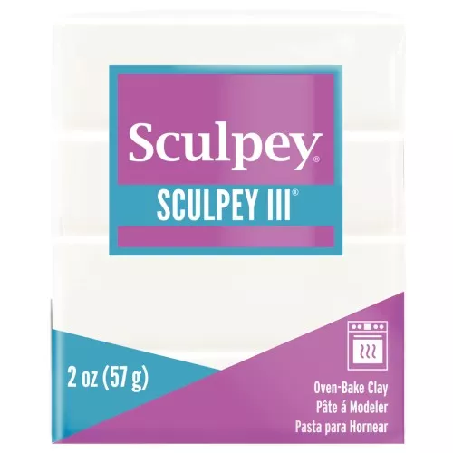 Pâte Sculpey III 57 gr Blanc (n°001)
