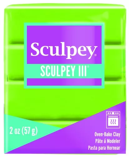 Pâte Sculpey III 57 gr Pomme Verte (n°1629)