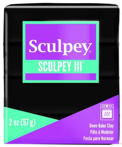 Pâte Sculpey III 57 gr Noir (n°042)