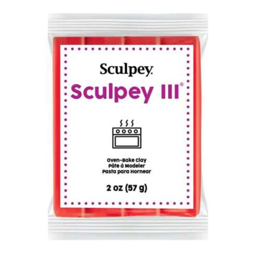 Pâte Sculpey III 57 gr Rouge Vif (n°583)