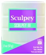 Pâte Sculpey III 57 gr Nacre (n°1101)