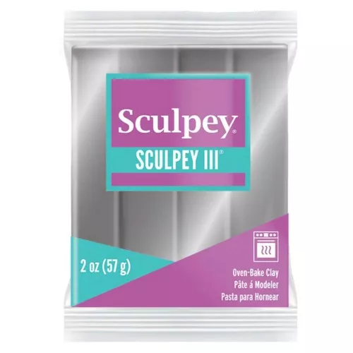 Pâte Sculpey III 57 gr Argent (n°1130)