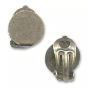 Clips plateau 13 mm bronze x2