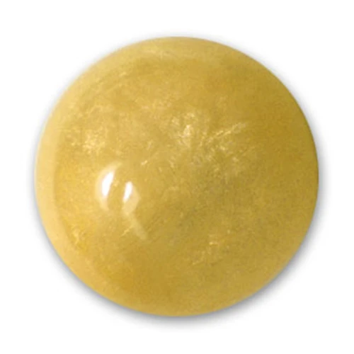 Perle ronde Polaris effet calcite 14 mm Golden x1
