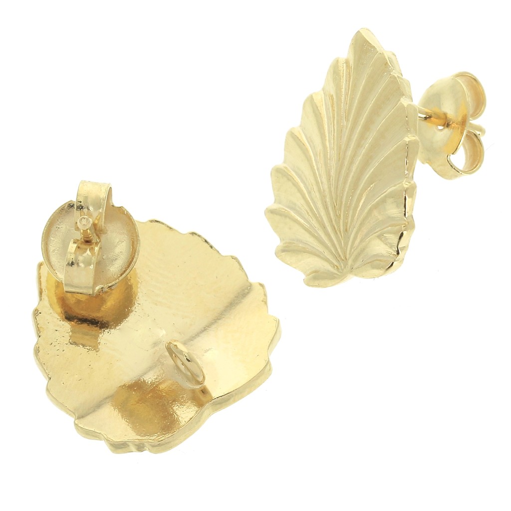 Boucles D'oreilles Clips Vintage Ciner Dorées - Occasion - Bijou Ancien De Couture