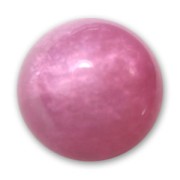 Perle ronde Polaris  effet calcite 14 mm Rose x1|raw }}
