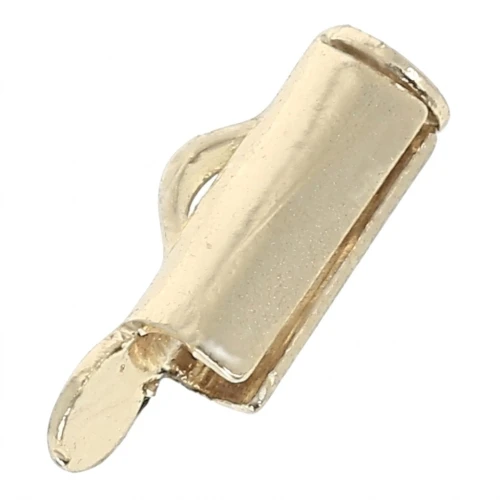 Embout pour tissage de perles rocailles & Delica Miyuki 7 mm doré x1
