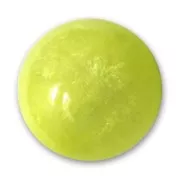 Perle ronde Polaris  effet calcite 14 mm Light Olivine x1