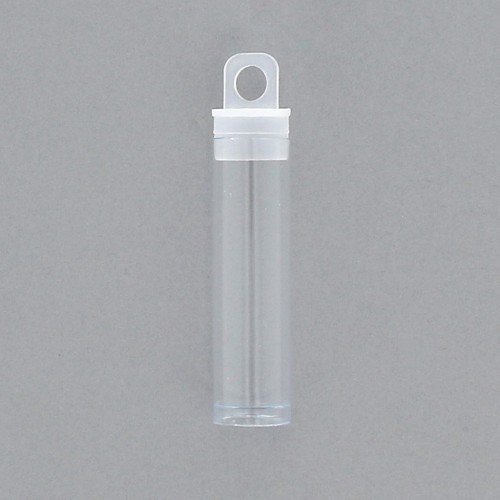 Petit tube de rangement 5.2x1.4 cm - modèle 14 - pour perles de rocailles x1