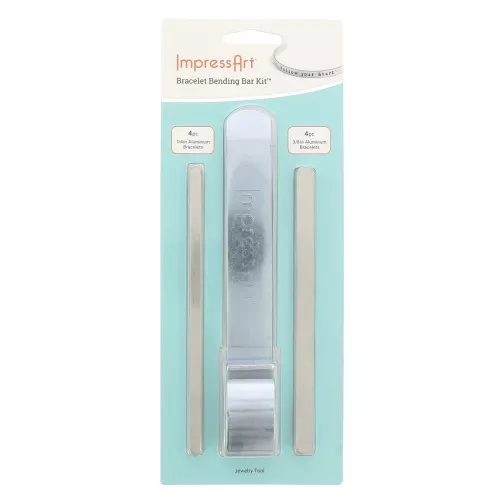 Kit ImpressArt - Plioir avec 8 bracelets en aluminium pour former des bracelets