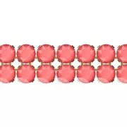 PureCrystal Crystal Mesh 40001 2 rangs 5,3 mm Crystal Light Coral - Doré x5cm