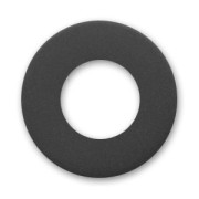 Perle rondelle Polaris dépolie 12 mm Jet x1|raw }}