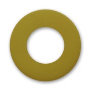 Perle rondelle Polaris dépolie 12 mm Olivine x1