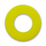 Perle rondelle Polaris dépolie 12 mm Light Olivine x1|raw }}