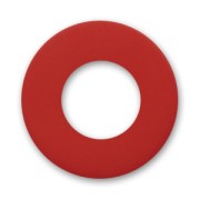 Perle rondelle Polaris dépolie 12 mm Siam x1