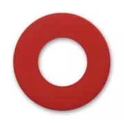 Perle rondelle Polaris dépolie 12 mm Siam x1