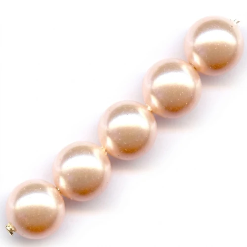 Perles nacrées PureCrystal 5810 8 mm Peach Pearl x5