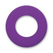 Perle rondelle Polaris dépolie 12 mm Purple Velvet x1