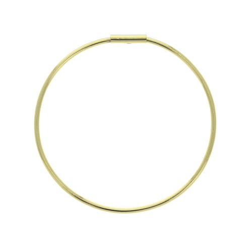 Clous d'oreilles cercle avec ouverture à décorer 39 mm - Doré à l'or fin x2