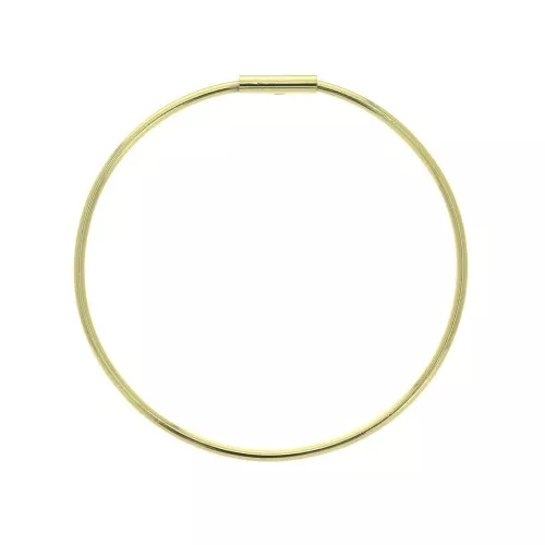 Clous d'oreilles cercle avec ouverture à décorer 39 mm - Doré à l'or fin x2