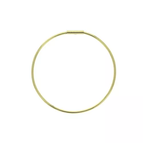 Clous d'oreilles cercle avec ouverture à décorer 30 mm - Doré à l'or fin x2