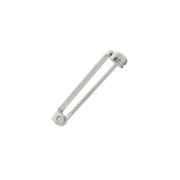 Support de broche pour la création de bijoux fantaisie 22 mm - Rhodié x1|raw }}