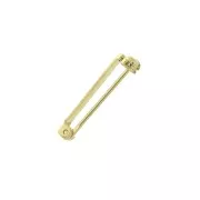 Support de broche pour la création de bijoux fantaisie 22 mm - Doré à l'or fin x1