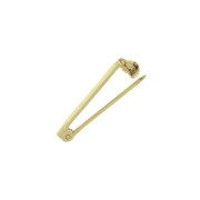 Support de broche pour la création de bijoux fantaisie 22 mm - Doré à l'or fin x1