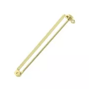 Support de broche pour la création de bijoux fantaisie 38 mm - Doré à l'or fin x1