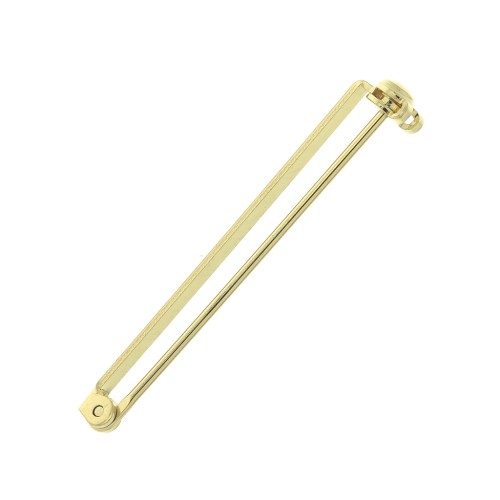 Support de broche pour la création de bijoux fantaisie 38 mm - Doré à l'or fin x1