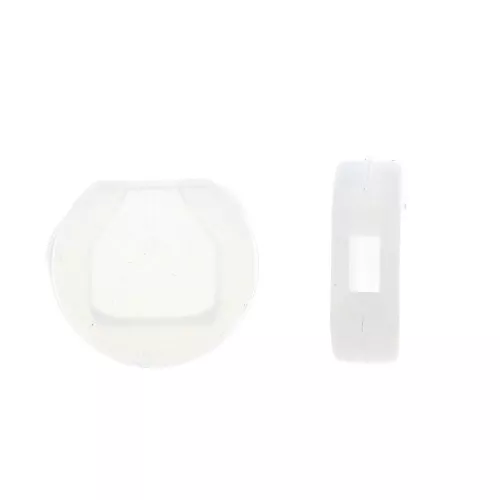 Protection en silicone pour boucles d'oreilles clips  8x9 mm - Transparent x2