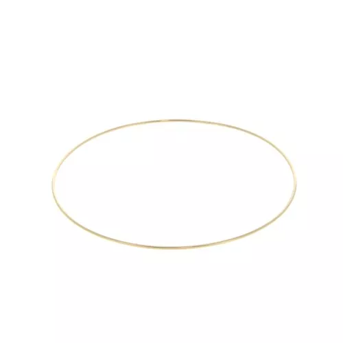 Bracelet jonc fin 59 mm - Petit poignet - Plaqué Or 3 microns x1
