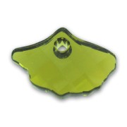 Pendentif Ginko PureCrystal 6900 13,5x20 mm Olivine x1