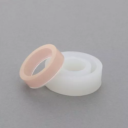 Moule silicone pour réaliser des bagues anneaux larges en résine taille 50 x1