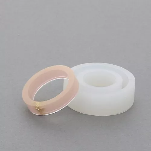 Moule silicone pour réaliser des bagues anneaux larges en résine taille 53 x1