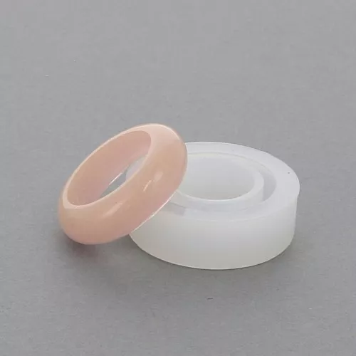 Moule silicone pour réaliser des bagues anneaux en résine taille 50 x1