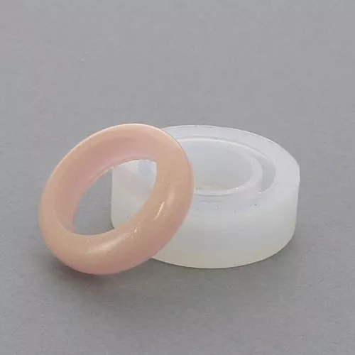 Moule silicone pour réaliser des bagues anneaux en résine taille 53 x1