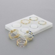 Moule silicone pour réaliser 6 anneaux larges en résine d'inclusion x1|raw }}