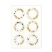 Moule silicone pour réaliser 6 anneaux larges en résine d'inclusion x1