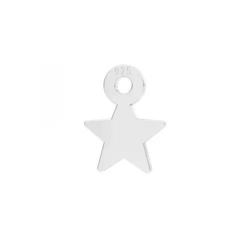 Mini breloque étoile 8x7 mm en Argent 925 x1