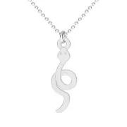 Breloque serpent 16x5.5 mm en Argent 925 Doré à l'or fin x1
