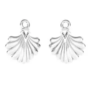 Breloque coquillage 15x13 mm en Argent 925 x1