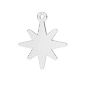 Pendentif étoile du nord 16x14 mm - Argent 925 x1|raw }}