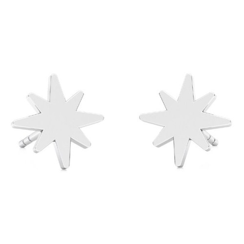 Boucles d'oreilles étoiles du nord 8 mm en Argent 925 x2
