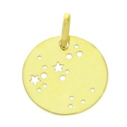 Pendentif constellation Sagittaire 18 mm en Argent 925 Doré x1|raw }}