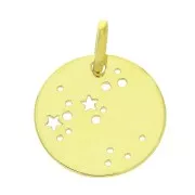 Pendentif constellation Sagittaire 18 mm en Argent 925 Doré x1