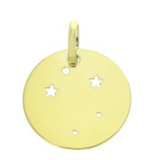 Pendentif constellation Balance 18 mm en Argent 925 Doré x1|raw }}