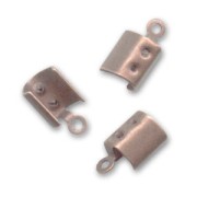 Pince lacet rond 4 mm cuivré vieilli x6