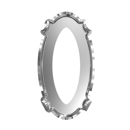 Serti griffe pour cabochon PureCrystal 4162 14x7.5 mm - Rhodié x1