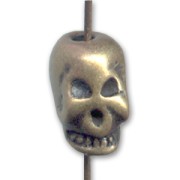 Tête de mort 10 mm bronze x1|raw }}